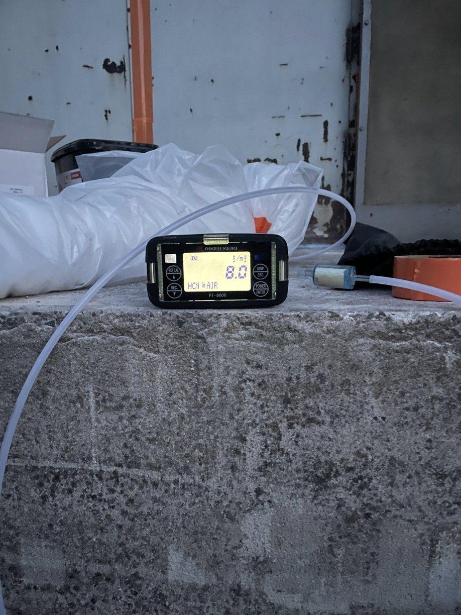 Détecteur de concentration HCN utilisé lors d'une fumigation Bluefume